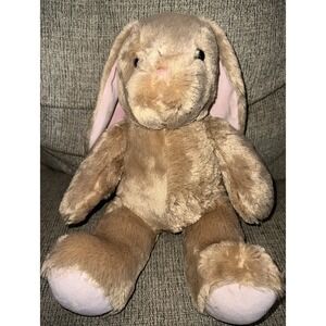 Build-A-Bear Workshop Classic Tan/Pink Rabbit Pawlette Plush 15" Bunny Rabbit